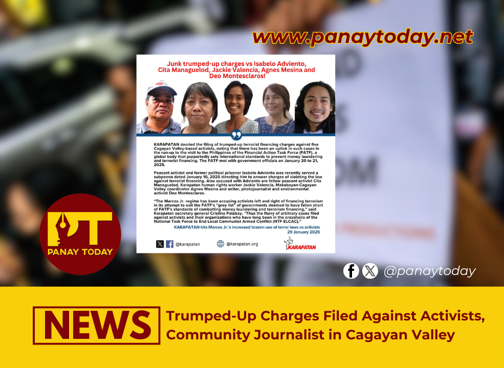 Trumped-Up Charges Filed Against Activists, Community Journalist in Cagayan Valley