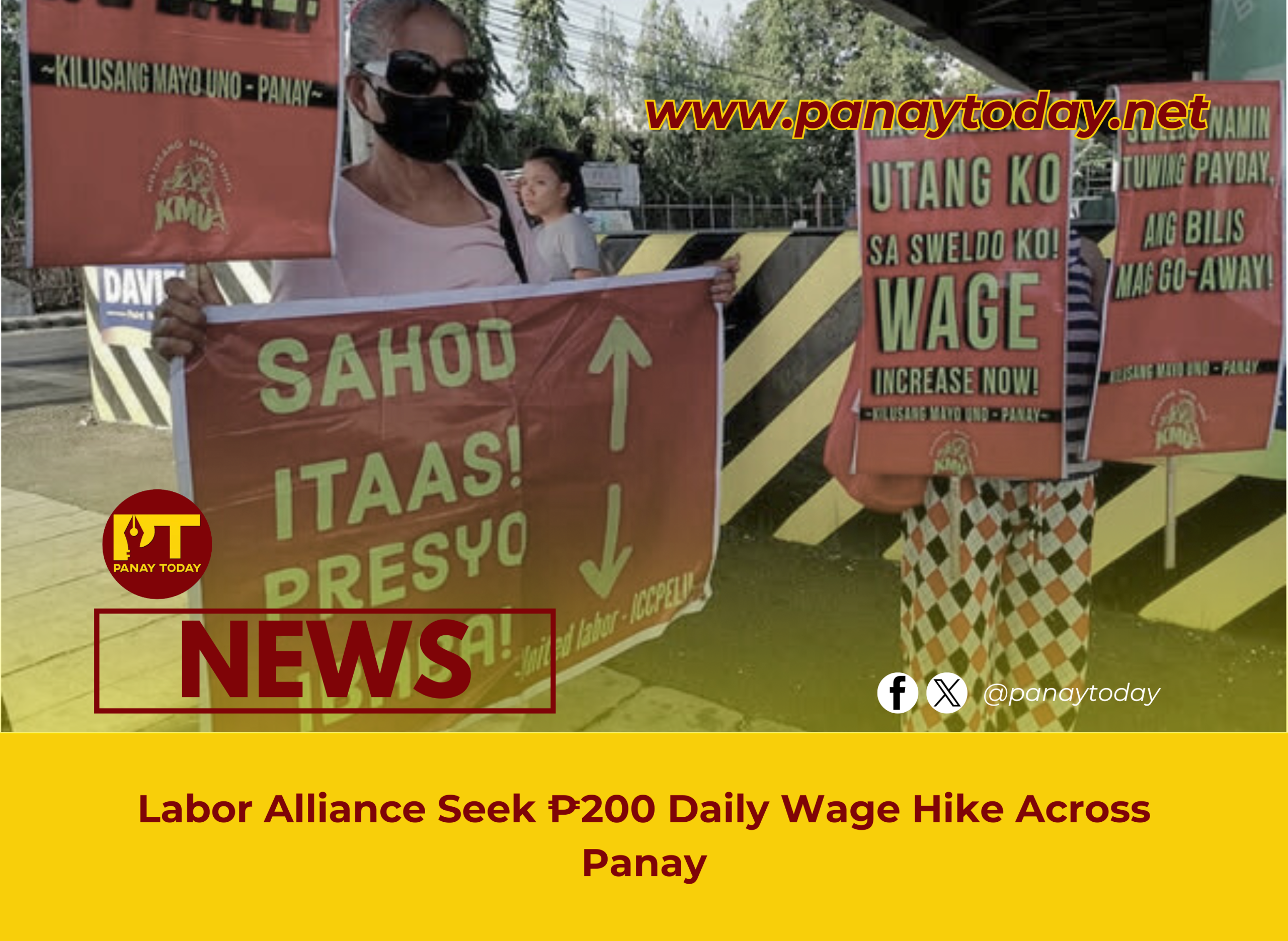 Labor Alliance Seek ₱200 Daily Wage Hike Across Panay