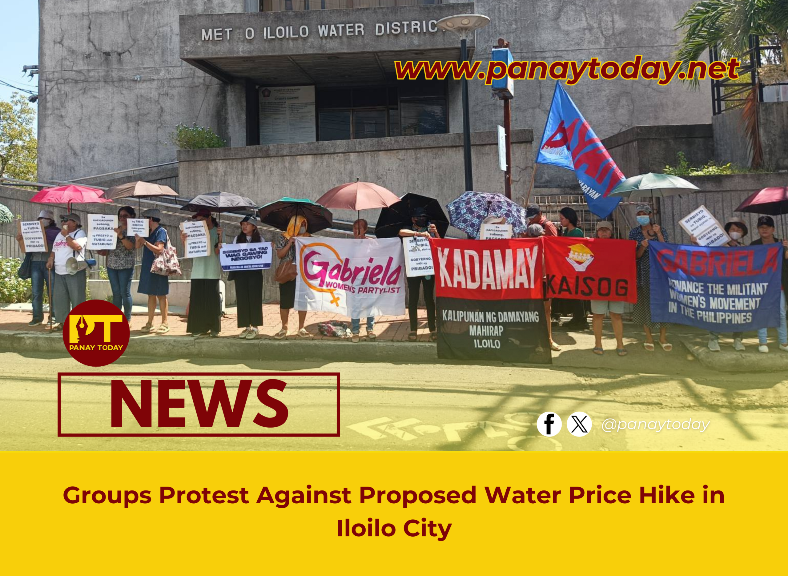 Groups Protest Against Proposed Water Price Hike in Iloilo City