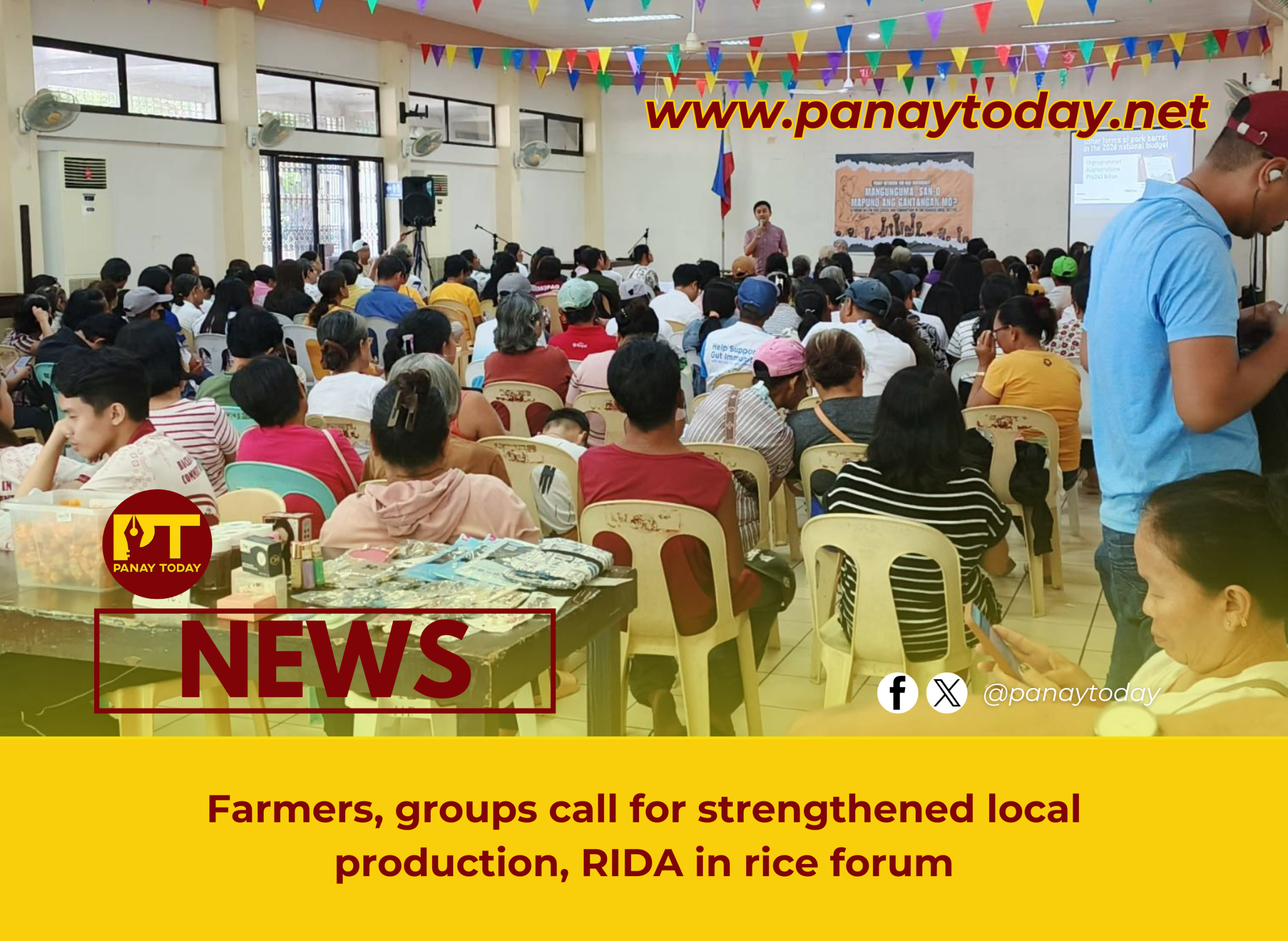 Farmers, groups call for strengthened local production, RIDA in rice forum