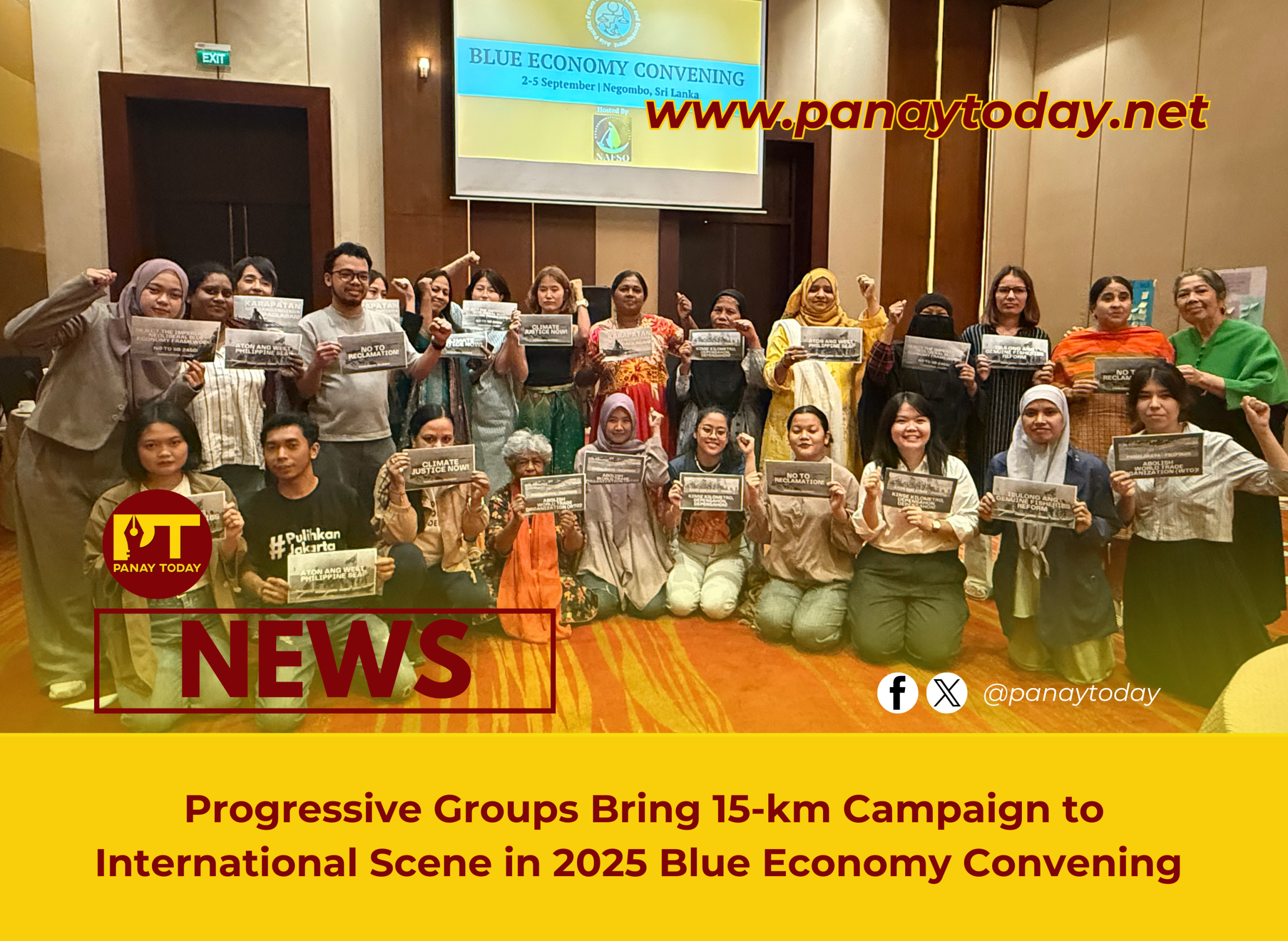 Progressive Groups Bring 15-km Campaign to International Scene in 2025 Blue Economy Convening