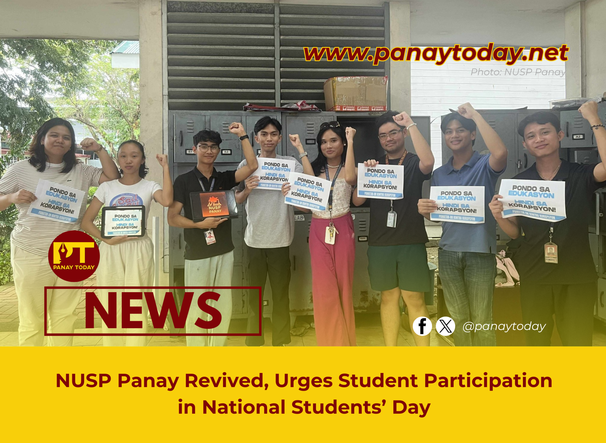 NUSP Panay Revived, Urges Student Participation in National Students’ Day