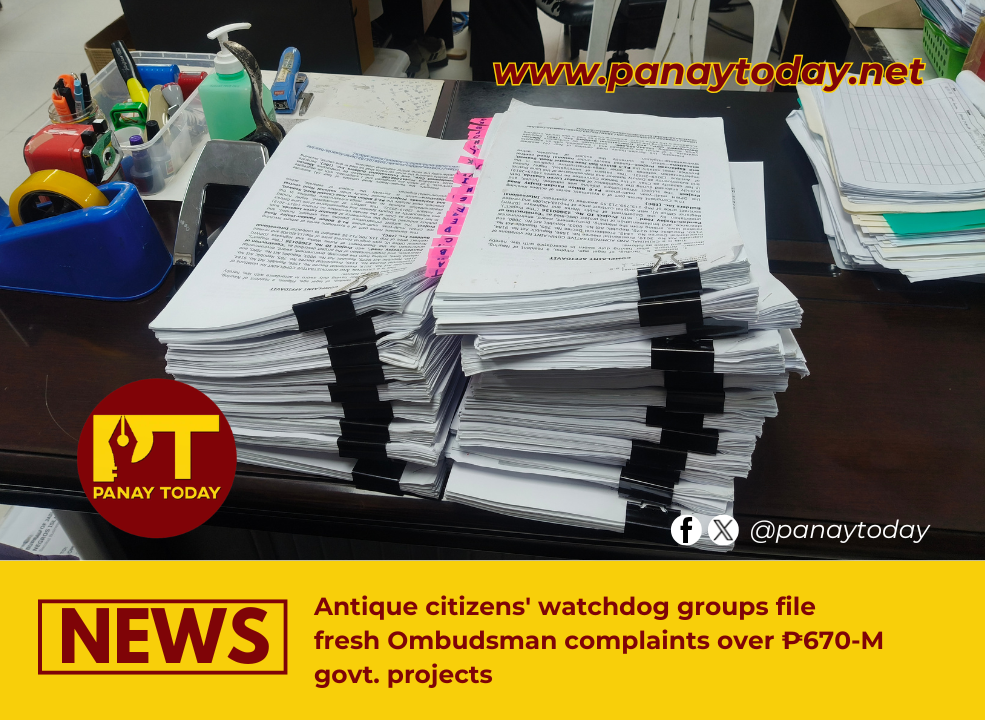 Antique citizens’ watchdog groups file fresh Ombudsman complaints over ₱670-M govt. projects
